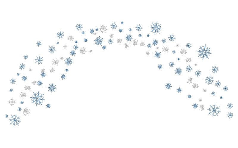 Plantilla de diseño de ilustración de stock de fondo de invierno con copos de nieve v.7