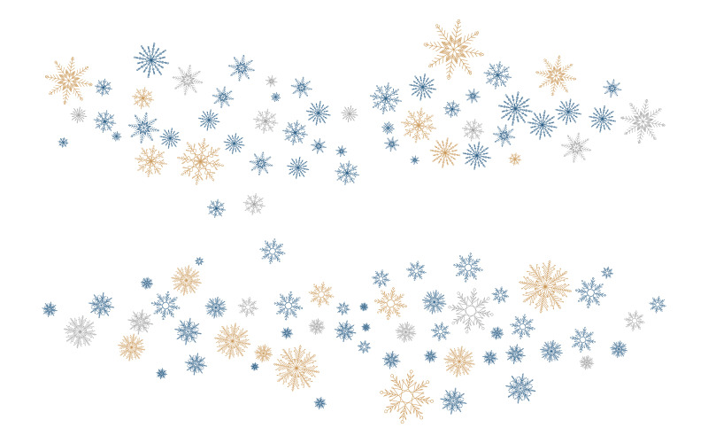 Snöflinga vinter bakgrund lager illustration designmall v.1