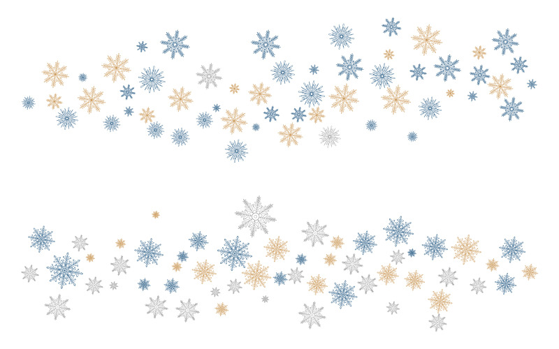 Snöflinga vinter bakgrund lager illustration designmall v.2