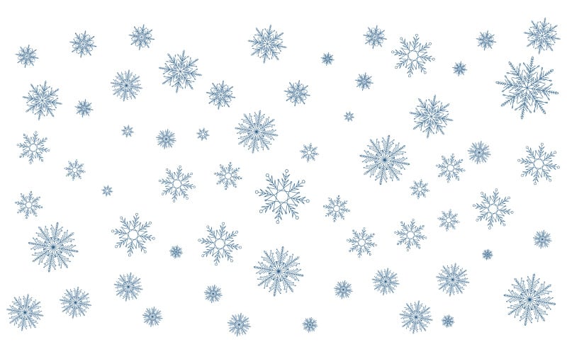 Snowflake winter background stock illustration design template v.5