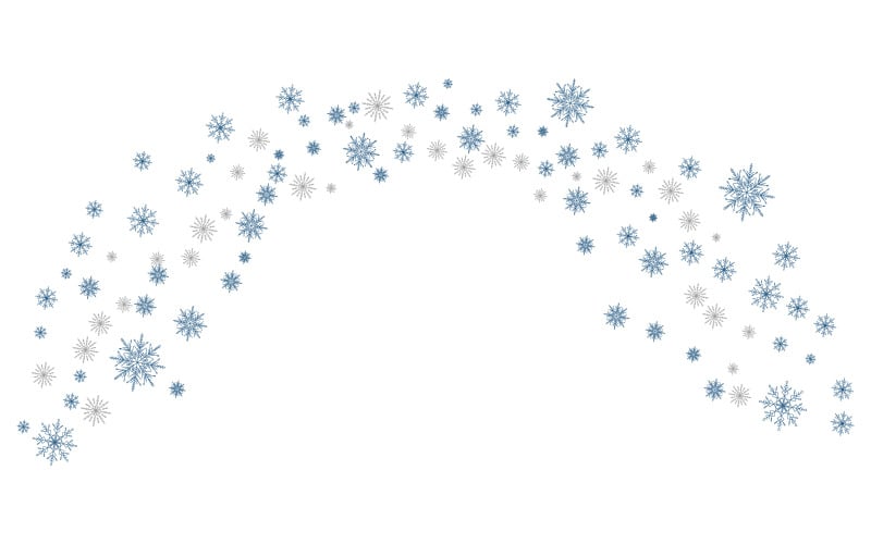 Snowflake winter background stock illustration design template v.7