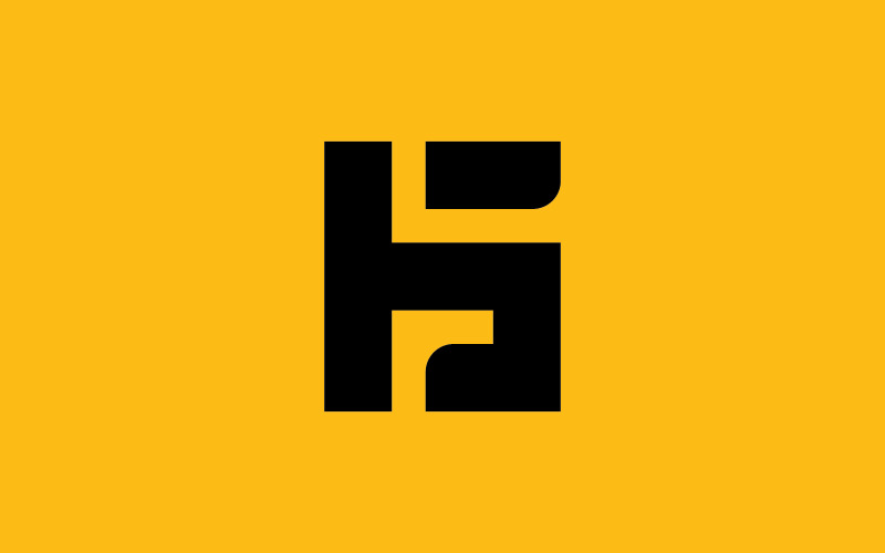 Conception et modèle de logo H. Initiales créatives de l'icône H basées sur des lettres vectorielles.