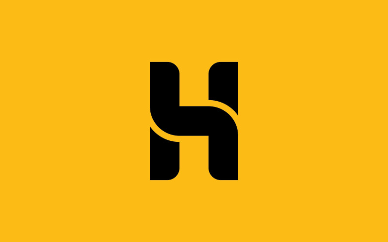 Design e modello del logo H. Iniziali dell'icona H creativa basate su lettere in vettore. 4