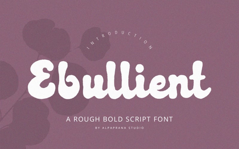 Ebullient - Шрифт Rough Script