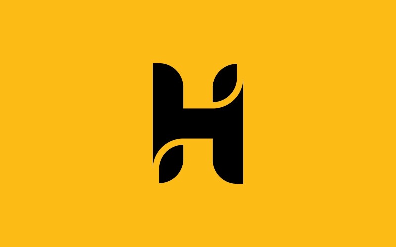 H Logotypdesign och mall. Kreativa H ikon initialer baserade Bokstäver i vektor. 5