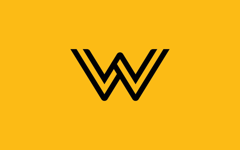 W Logo Design en template. Creatieve W icoon initialen gebaseerd Letters in vector. 1