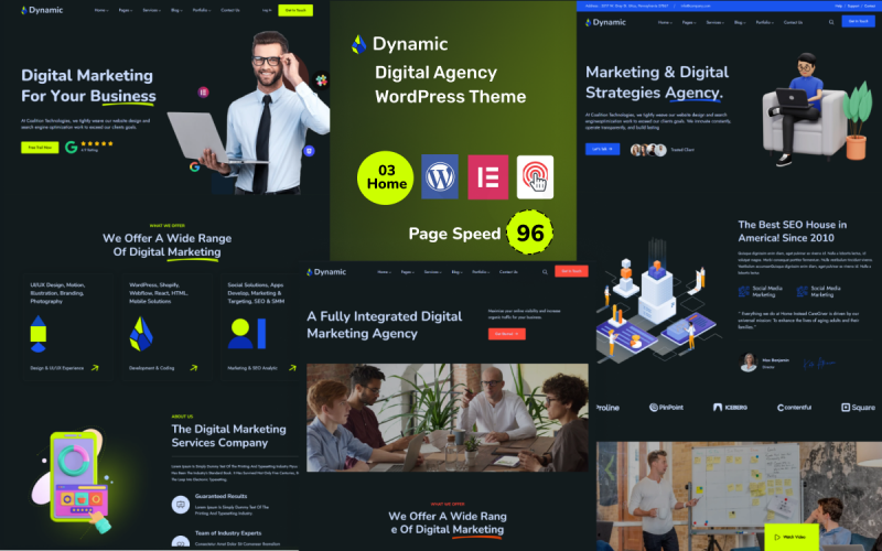 Dynamic - Thème WordPress pour agence numérique