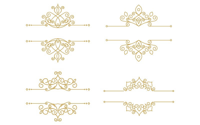 Elegancki luksusowy vintage Wyrafinowany ręcznie rysowany szablon obramowania ilustracja projekt szablonu v.4