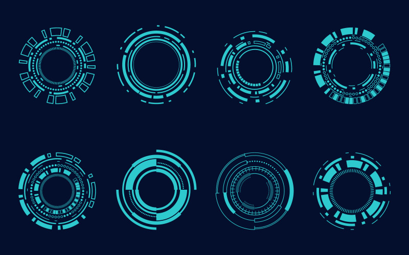 sci fi cirkel ram modernt användargränssnitt element Teknik futuristisk designmall V.1