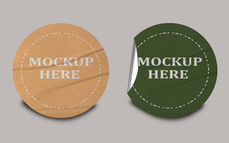 Klistermärke Mockup Mall Design 78