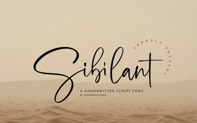 Sibilant - Handskrivet teckensnitt