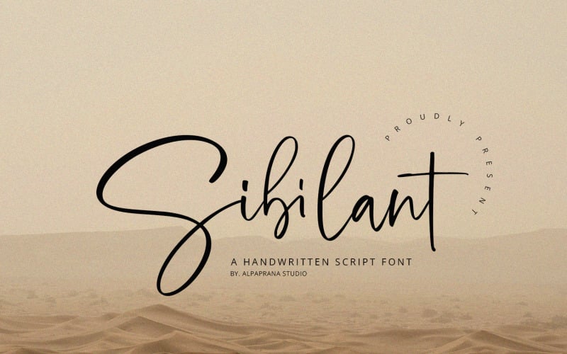 Sibilant - Handwritten Font