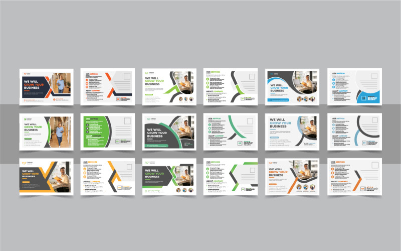 Kreatives Postkartendesign oder tolles oder modernes Business-EDDM-Postkartenvorlagen-Designpaket