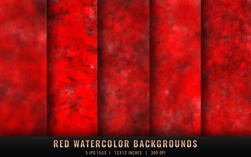 Rote Aquarell-Hintergründe