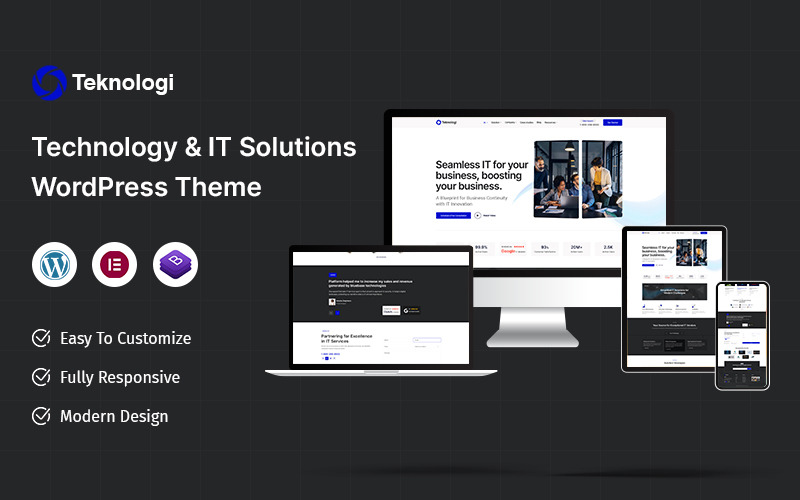 Teknologi – 技术与 IT 解决方案 WordPress 主题