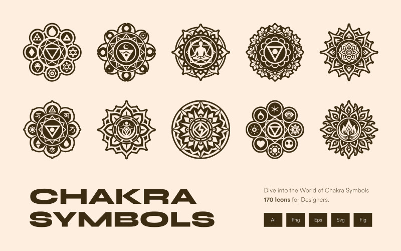 Chakra Symbolen Collectie