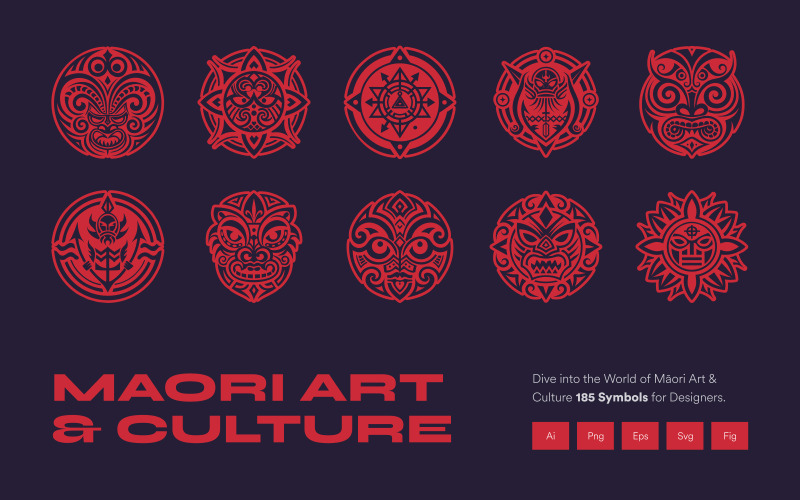 Maori konst och kultur symboler