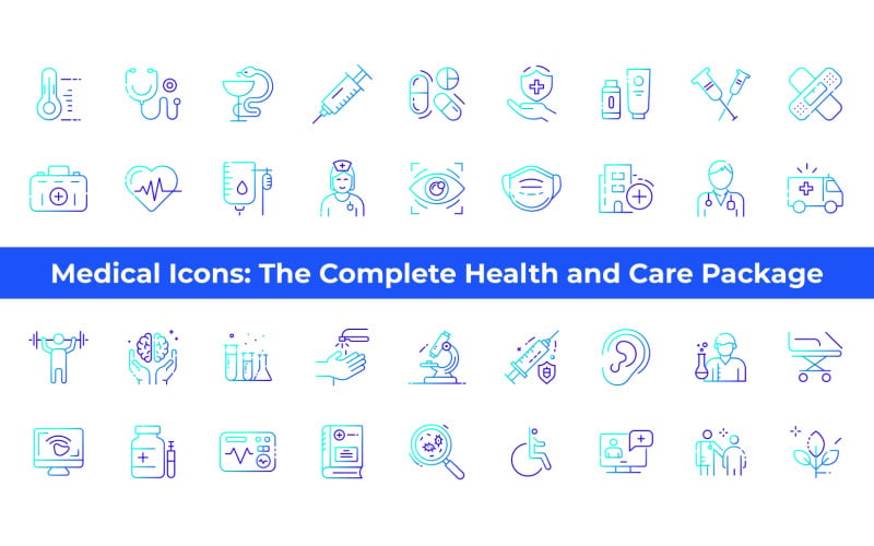 Medical Icons: il pacchetto completo per la salute e l'assistenza