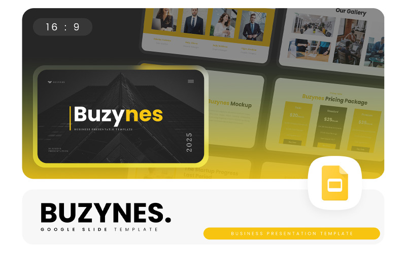Buzynes – Šablona prezentace Google pro prezentaci firmy