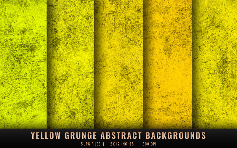 Gelbe Grunge abstrakte Hintergründe