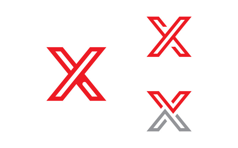 Projekt i szablon logo X. Kreatywna ikona X inicjały oparte na literach w wektorze. 16