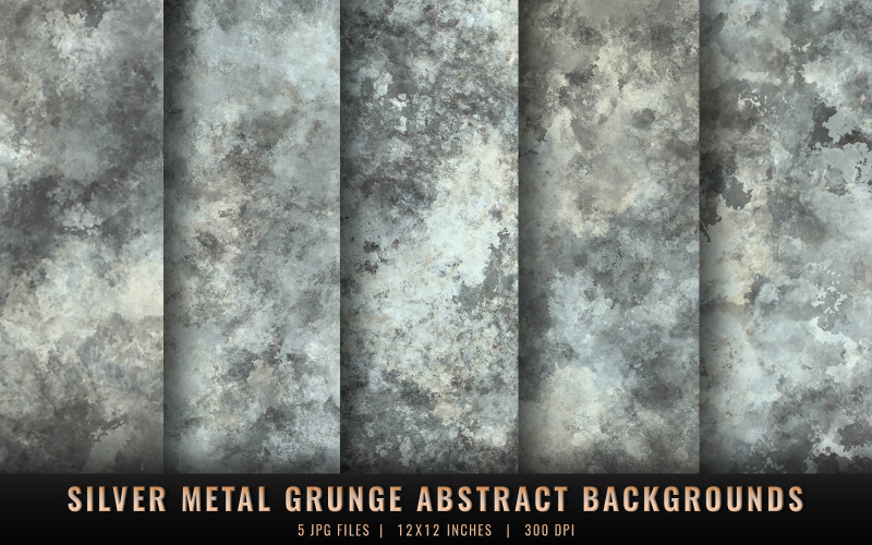 Sfondi astratti grunge in metallo argentato