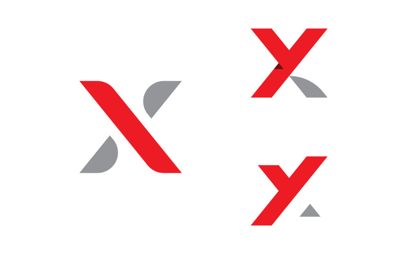 X Logo Design och mall. Kreativa X ikon initialer baserade Bokstäver i vektor. 15