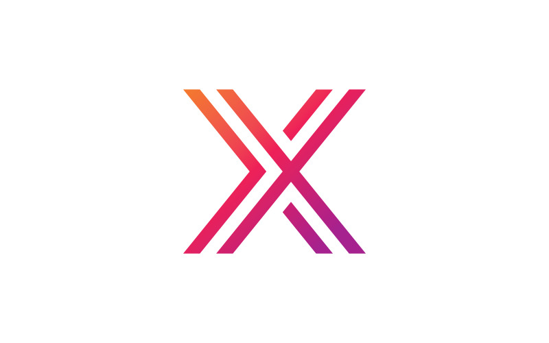 X Logo Design och mall. Kreativa X ikon initialer baserade Bokstäver i vektor. 8