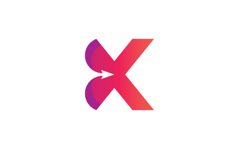 X Logo Design och mall. Kreativa X ikon initialer baserade Bokstäver i vektor. 9