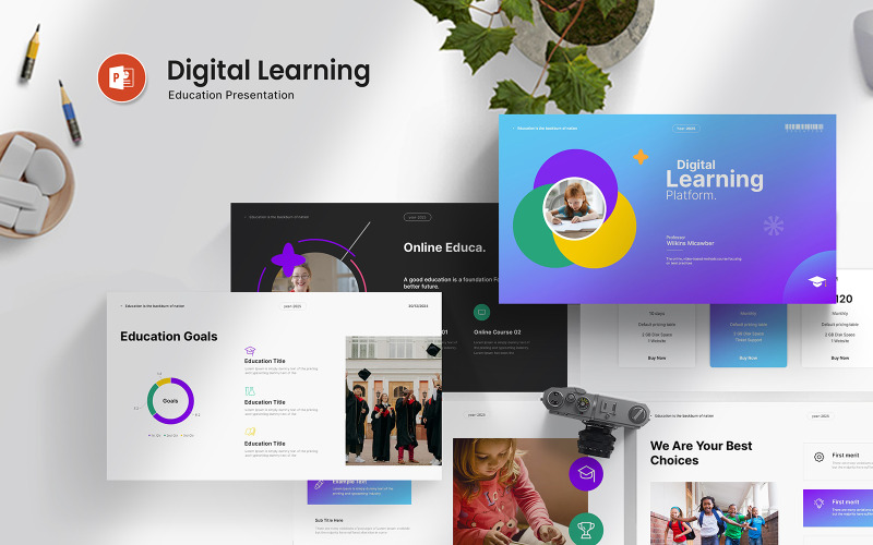 Digitalt lärande PowerPoint-presentation
