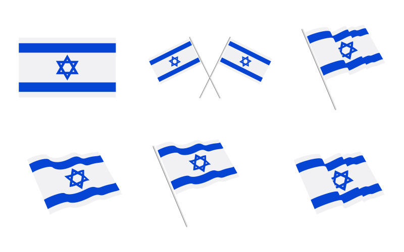 israel vlag vector illustratie ontwerp sjabloon