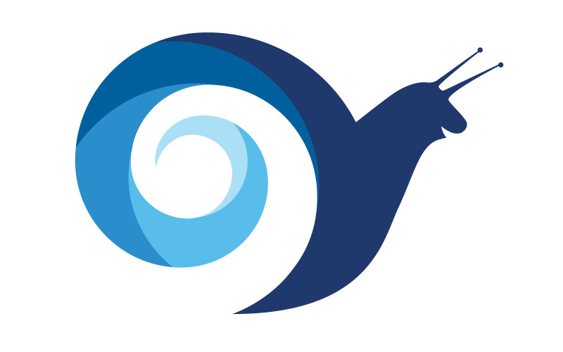 Illustrazione del logo dell'icona vettoriale della lumaca di bellezza Modello di progettazione v.7