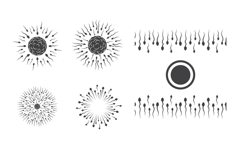 Hälsovård Sperma vektor ikon design illustration mall v.2