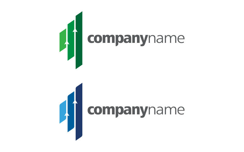 Modèle de conception d'icône vectorielle de logo de finance d'investissement de croissance d'entreprise v.4