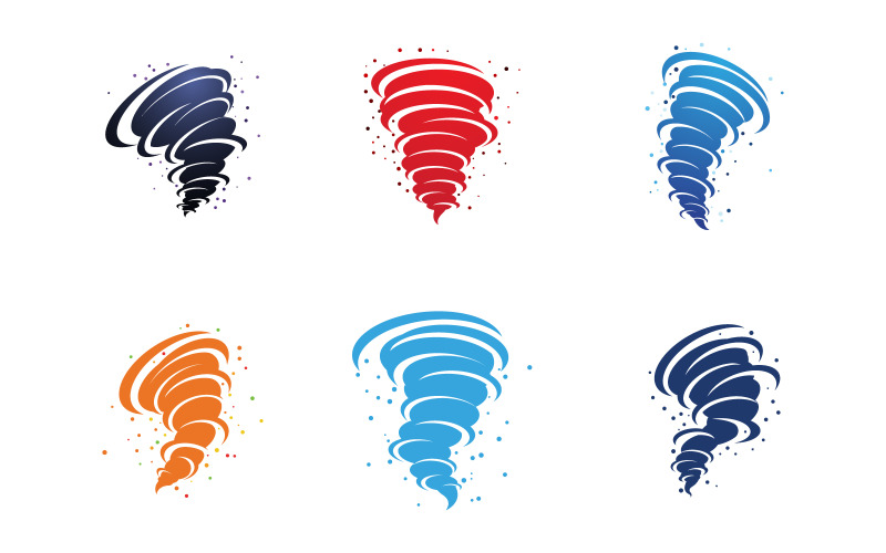 Tornado logotyp ikon symbol vektor illustration designmall v.2