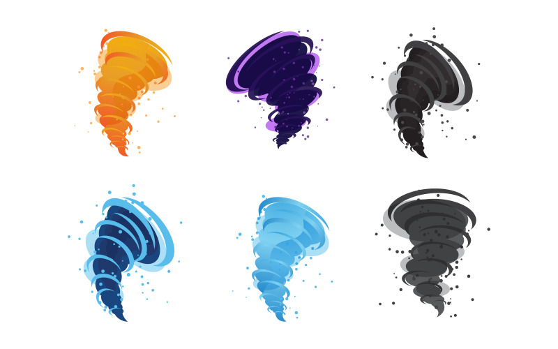 Tornado logotyp ikon symbol vektor illustration designmall v.4