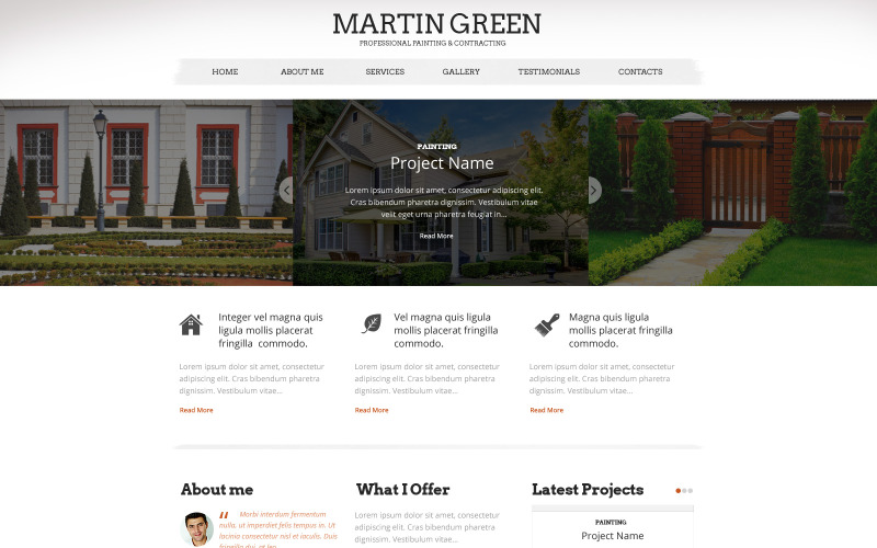 Home Reparaties Responsieve websitesjabloon