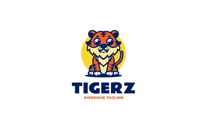 Logo mascotte semplice Tigerz 25