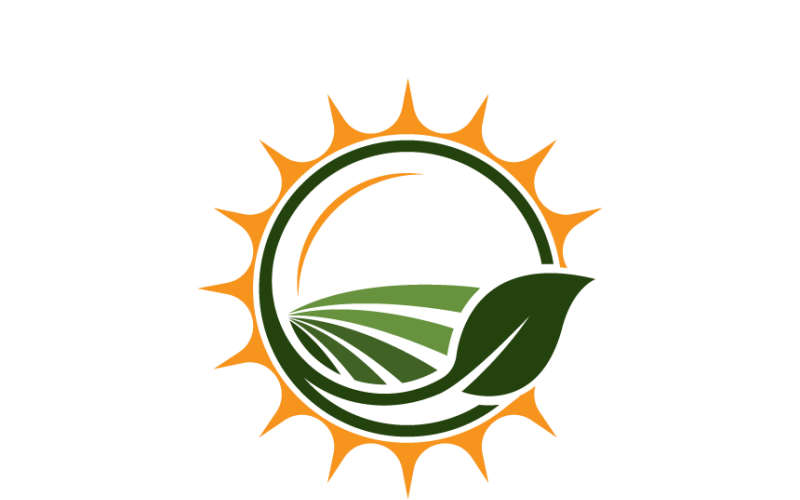 Mezőgazdaság Kreatív Logó Grafikai Tervezés