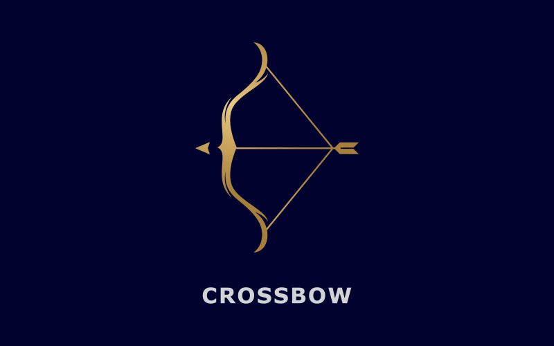 Armborst logotyp mall, enkel bågskytte logotyp 5