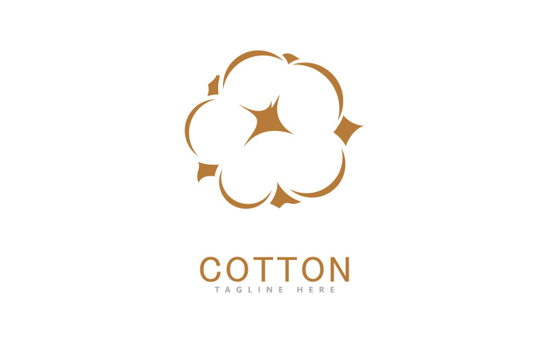 Katoenen logo vector sjabloonontwerp 4