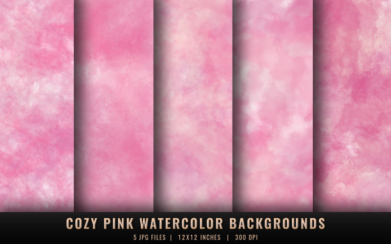 Gezellige roze aquarelachtergronden