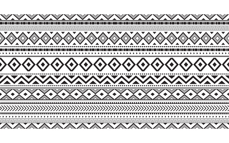 Kabile dikişsiz desen etnik geometrik dikişsiz aztek desen tasarım şablonu v.2
