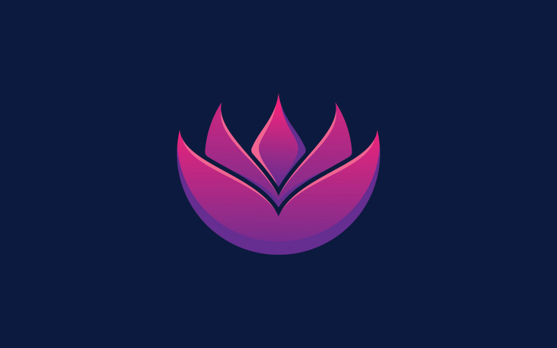 Logo de fleur de lotus de beauté, logo de spa, vecteur de yoga et symbole de thérapie 1