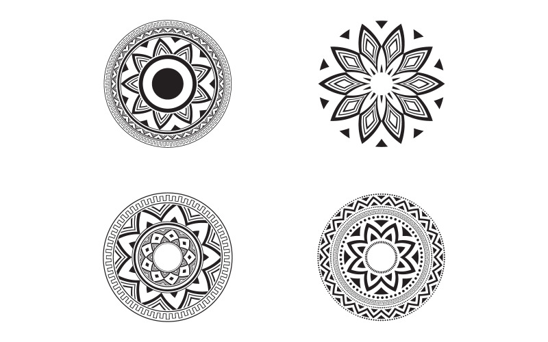 Motif circulaire en forme de mandala pour la décoration. Ornement décoratif v.5