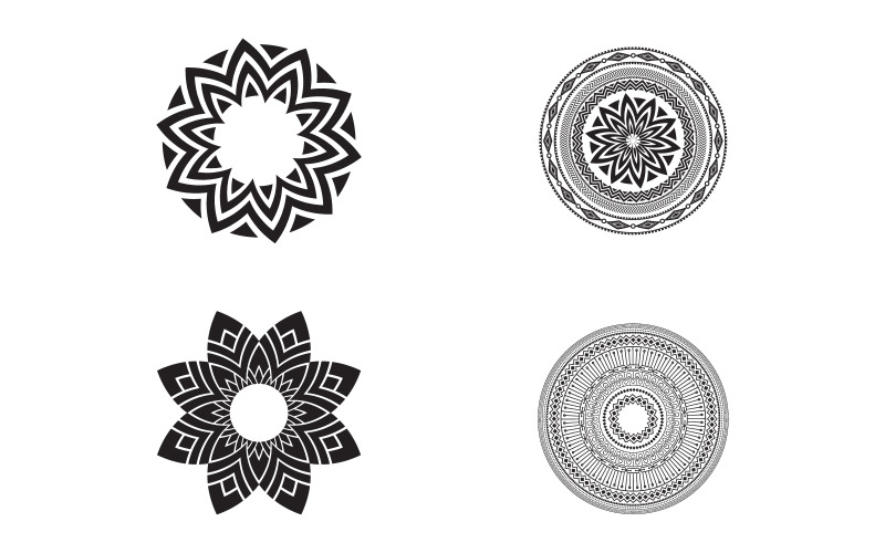 Padrão circular de arte em forma de mandala para decoração. Ornamento decorativo v.2