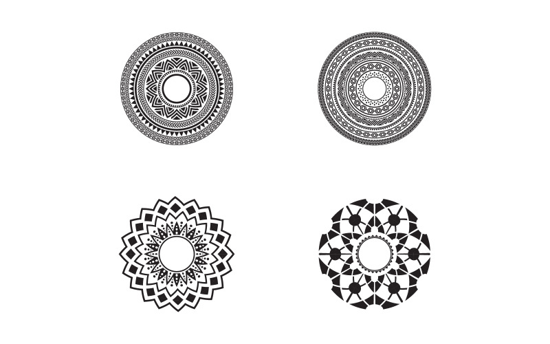 Padrão circular de arte em forma de mandala para decoração. Ornamento decorativo v.7