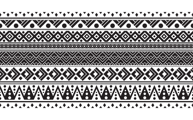 Padrão tribal sem costura padrão geométrico sem costura asteca arte design modelo v.6