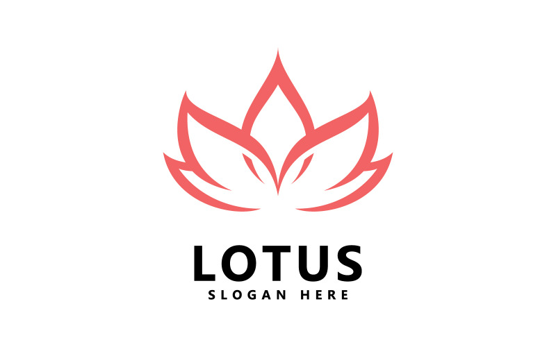 Schoonheid lotusbloem logo spa logo vector yoga en therapie symbool 6