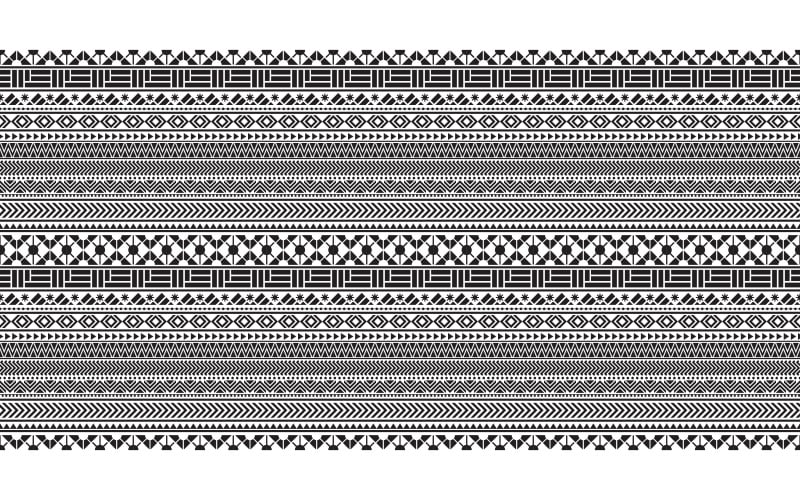 Stammes-nahtloses Muster geometrische nahtlose Azteken-Muster Kunst-Design-Vorlage v.5